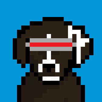 DataDogsNFT's tweet image. Meet DataDog 1! Our first cyber goggle wearing best friend! 

#DataDogs #openseaNFT #pixelart #Polygon