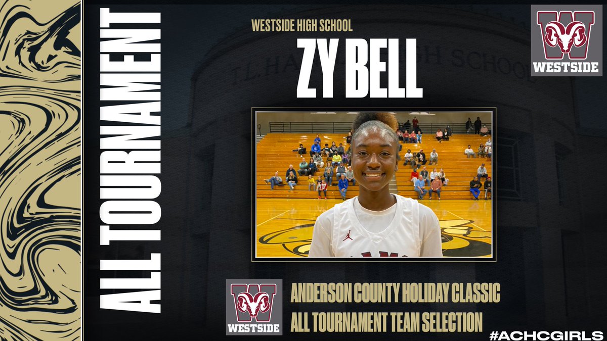Westside Senior Guard Zy Bell of @westside_wbb at was named all tournament team at the Anderson County Holiday Classic. <a href="/WHSAthleticsSC/">Westside High Athletics</a>