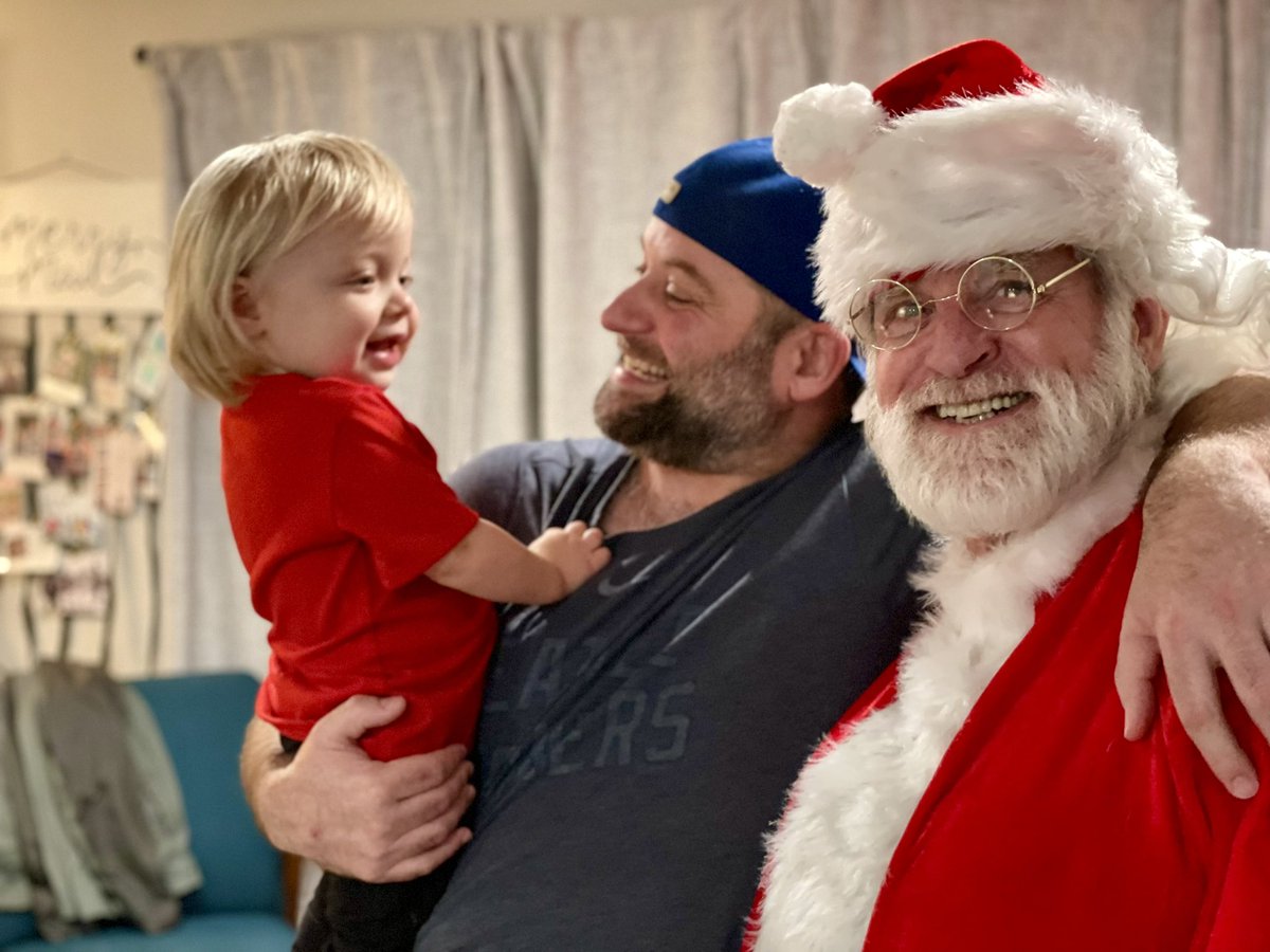 DanLewisNews's tweet photo. Santa Claus stopped by to see my little grandson. We all had a very merry time #Santa #Christmas #santadan https://t.co/87BSWAvN1h
