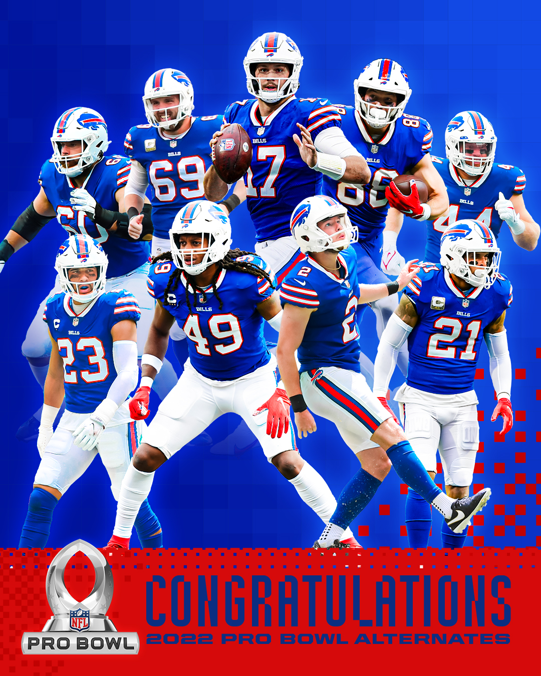 Buffalo Bills on X: 'Pro Bowl s̶n̶u̶b̶s̶ Alternates. We have nine Pro Bowl  Alternates:   / X