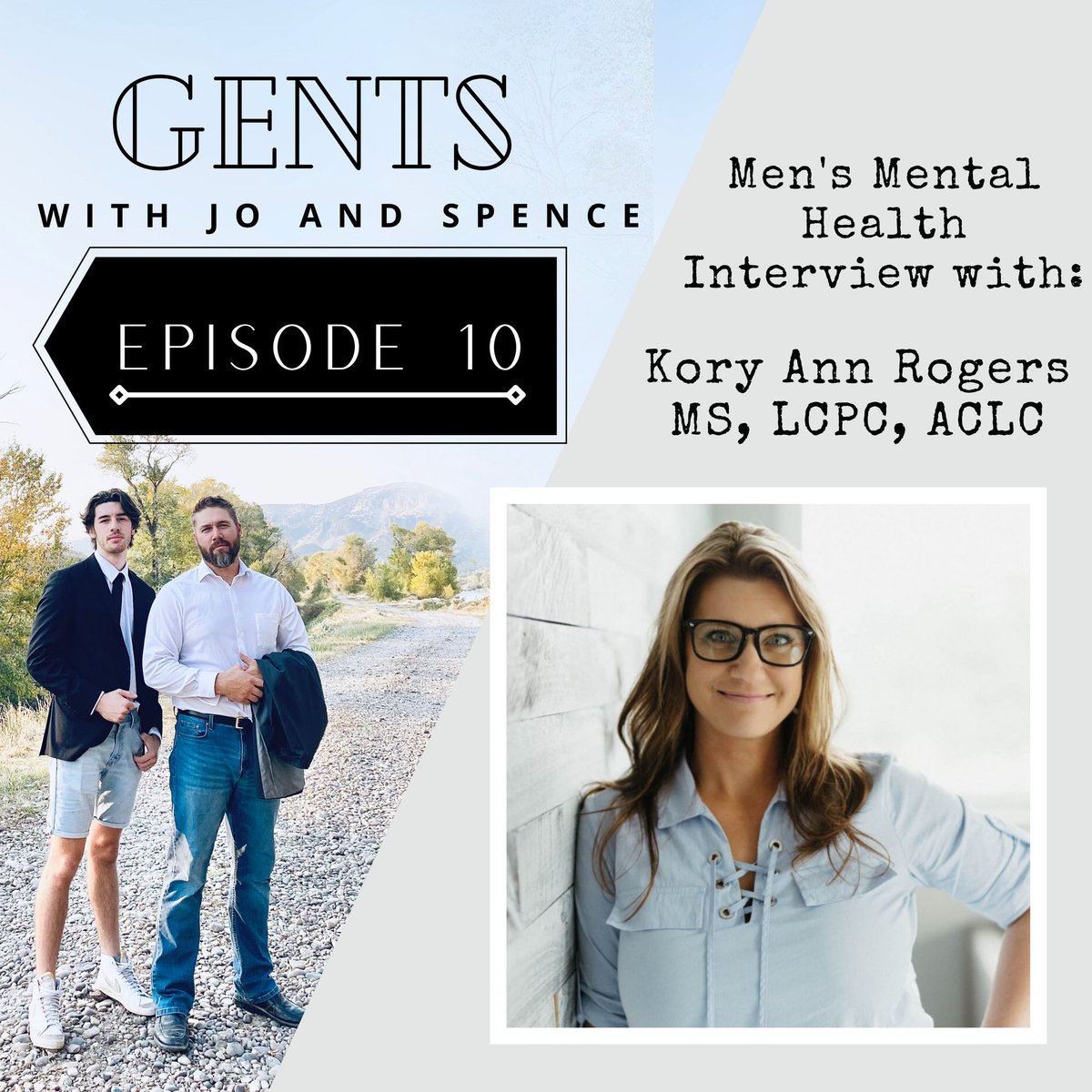 Gents’ first guest on the show Kory Roger. She has a masters in marriage and addictions counseling. They go into the mental side of men and have great tips for everyone!!
Listen on Spotify, Apple Podcast and all major streaming platforms. #podcast #mentalhealth #spotifypodcast