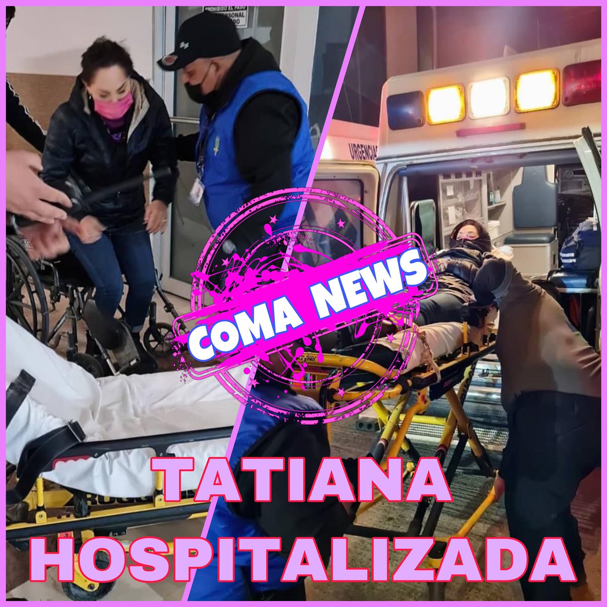 lacomadritaof_'s tweet photo. ¡TATIANA HOSPITALIZADA! 

La cantante se puso mal en el vuelo que la llevó a Ciudad Juárez, en donde hoy dará show.  El queso de un sándwich que se comió estaba echado a perder y eso le provocó el problema estomacal. https://t.co/CY8Kz16RuG