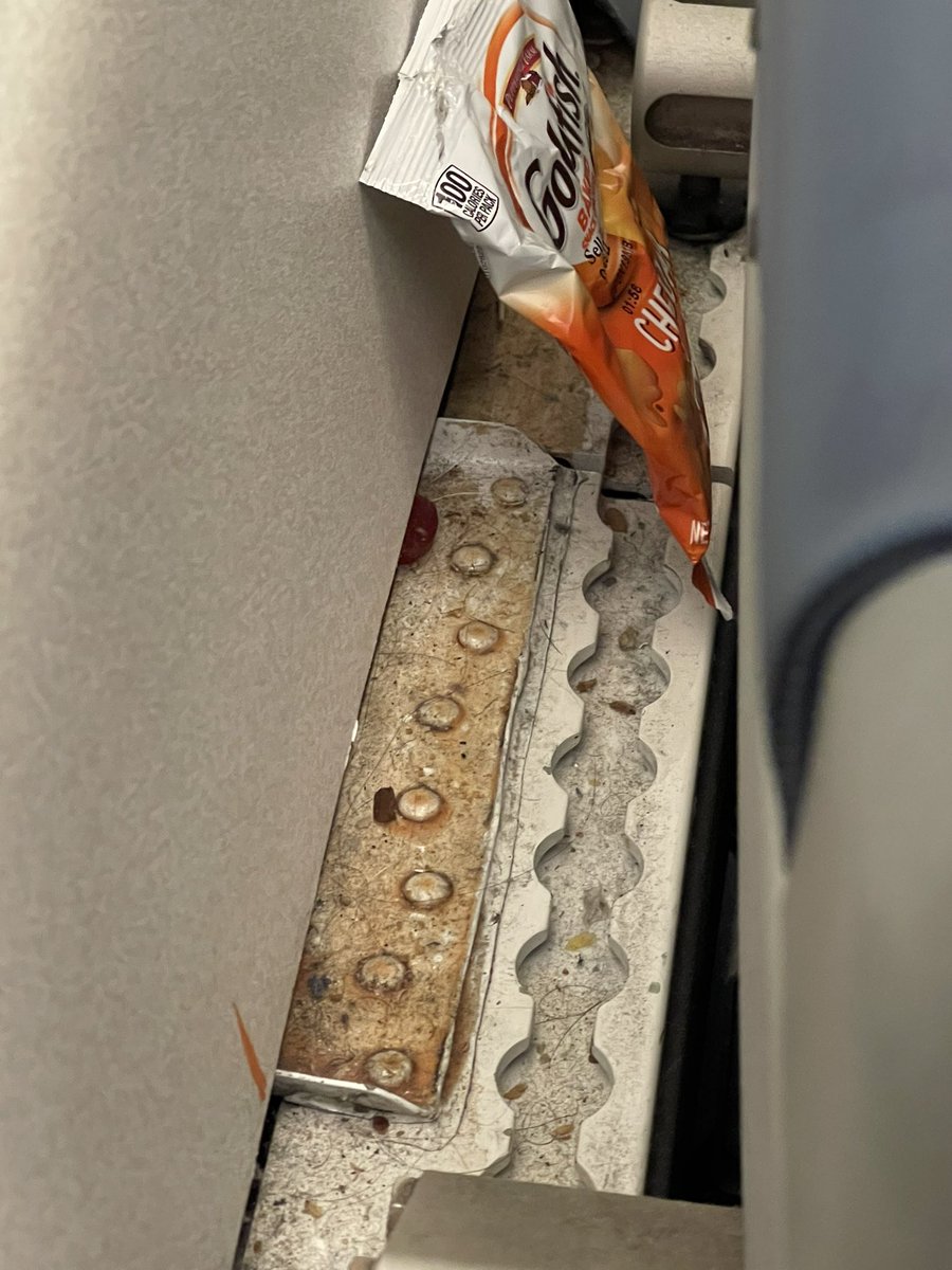 If we can’t trust @Delta to do basic cleaning, who’s to say how serious they’re taking necessary increased cleanliness measures for #covid19. This was appalling to see when I boarded the plane. #delta #deltairlines #clean #pandemic @DeltaNewsHub #gross #thatsdirtandhair