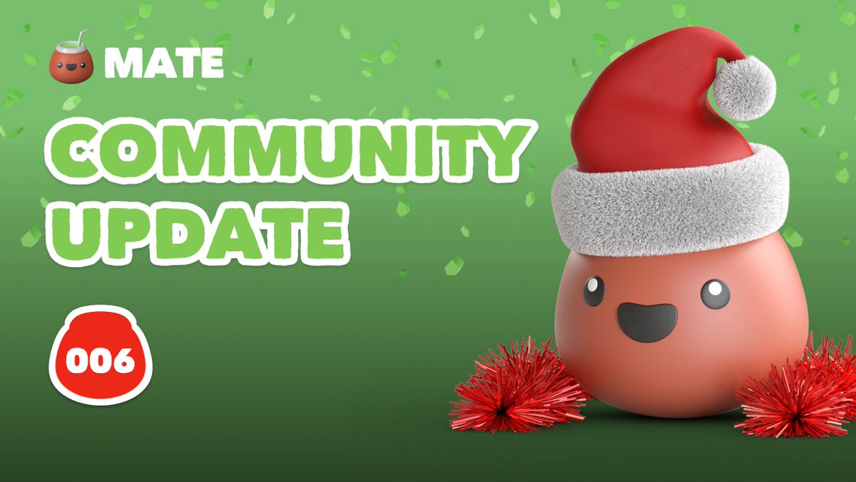 Howdy, fellow Tea Masters! 🧉

The end of the year has arrived. Time flies! We hope you have an amazing Christmas. Markets can be a roller-coaster sometimes, but rest assured the team remains focused and building!

Read more 👇
blog.usemate.com/mate-weekly-6-…