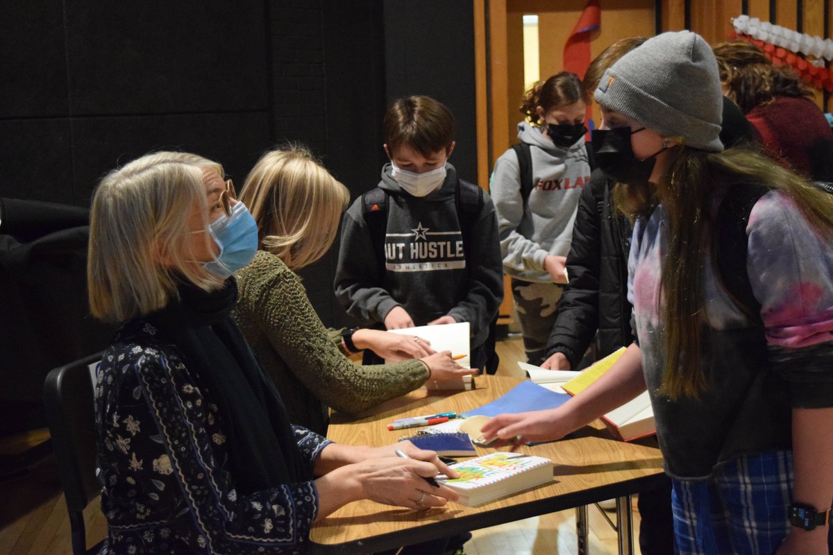 BCSDNOTES's tweet photo. Fox Lane MS 6th graders recently enjoyed an author visit from @CAlifirenka &amp; Liz Welch, two of the authors of #IWillAlwaysWriteBack. The visit was exciting not only because students were truly captivated by the story, but also because Welch is a Fox Lane alum! 1/2 https://t.co/2zDHKZNqcb