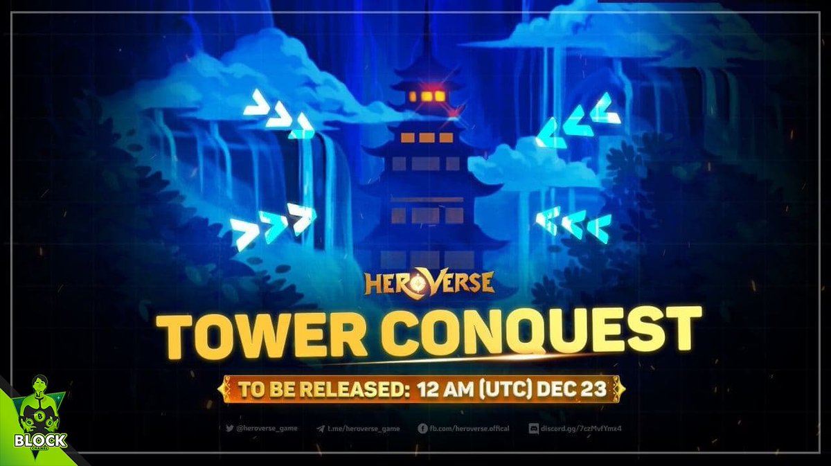 BlockChannelVN's tweet image. 🚀 RA MẮT TOWER CONQUEST 🚀

⏰ Thời gian ra mắt: 7:00 UTC+7 | ngày 23/12/2021

🔆 Xem chi tiết tại: blog.heroverse.io/tower-conquest…
#blockchannel #heroverse #towerconquest #nftgame