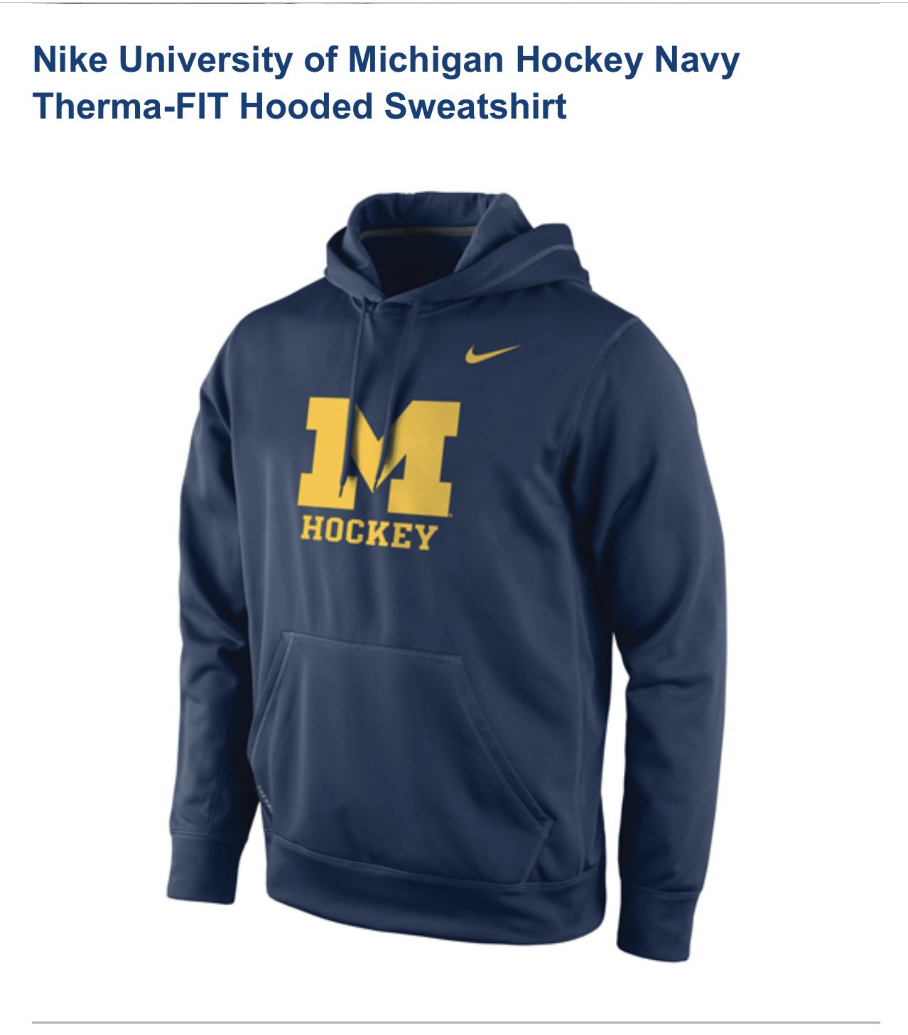 Michigan top hockey hoodie
