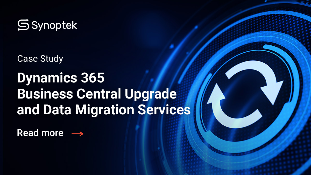 Synoptek's tweet image. Read this #casestudy snptk.co/3yL1STp to learn how #Synoptek helped a media company improve business efficiencies via #Dynamics365 #BusinessCentral upgrade.