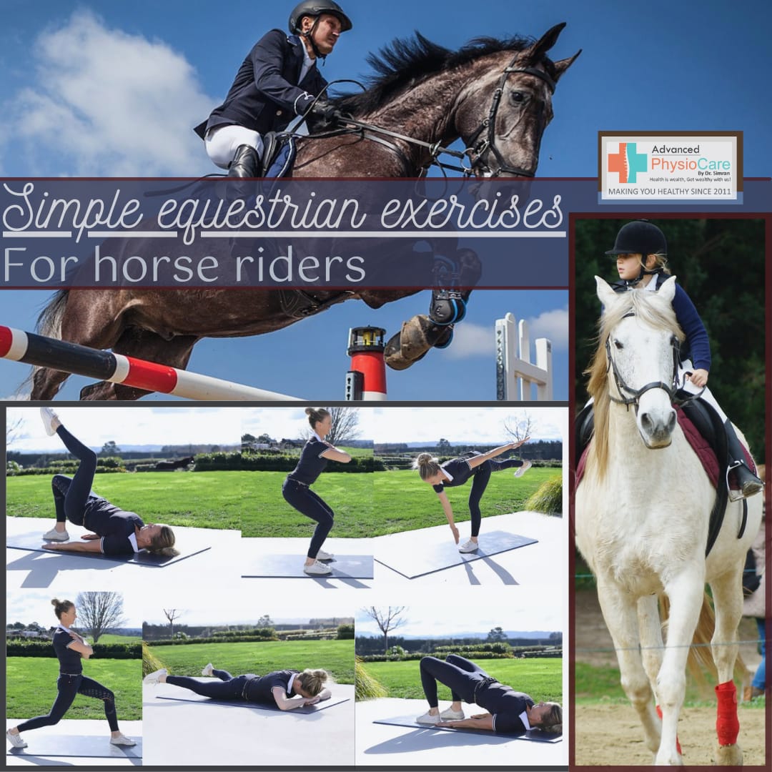 by_drSimran's tweet photo. Team
#advancedphysiocarebydrsimran
Horse riding improves mental health,strengthens core &amp; improves breathing.
#horseridingsport
#equestrianexercises
#horseridingbenefits
#fightagainstcovid19
#wepromoteprevention 
#getvaccinated 
#wearmask 
#ThisTooShallPass https://t.co/BbZySD6VaZ