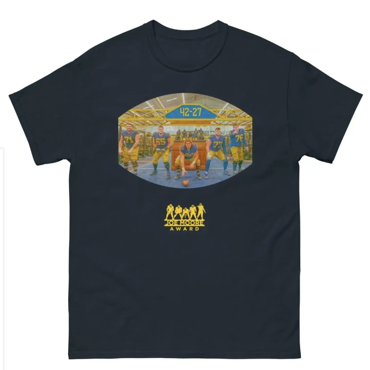 Make Your Move (@go_mym) on Twitter photo Celebrate <a href="/UMichFootball/">Michigan Football</a> Joe Moore Award Winners for best offensive line in the country with limited edition merch! Gomym.com/collections/jo… Proceeds go directly to O-Linemen and veterans. Next stop, pancakes in Miami! Celebrate <a href="/UMichFootball/">Michigan Football</a> Joe Moore Award Winners for best offensive line in the country with limited edition merch! Gomym.com/collections/jo… Proceeds go directly to O-Linemen and veterans. Next stop, pancakes in Miami!
