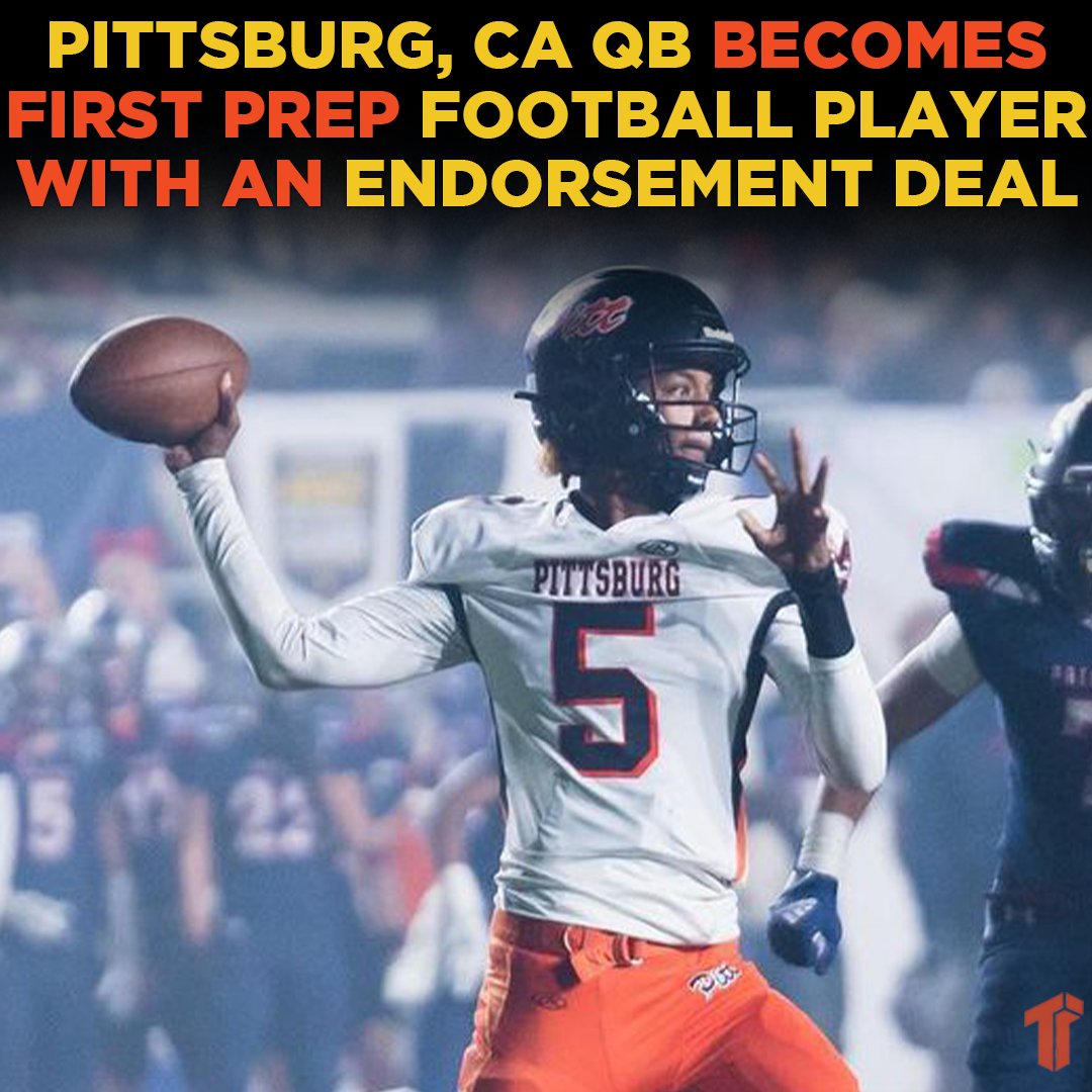 Pittsburg High QB <a href="/jadenrashada/">Jaden Rashada 5️⃣</a> became the first high school football athlete with an endorsement deal.  The four star recruit has signed a four-figure deal to promote the Athletes in Recruitment app through his social media.
How do you think this will change high school sports?