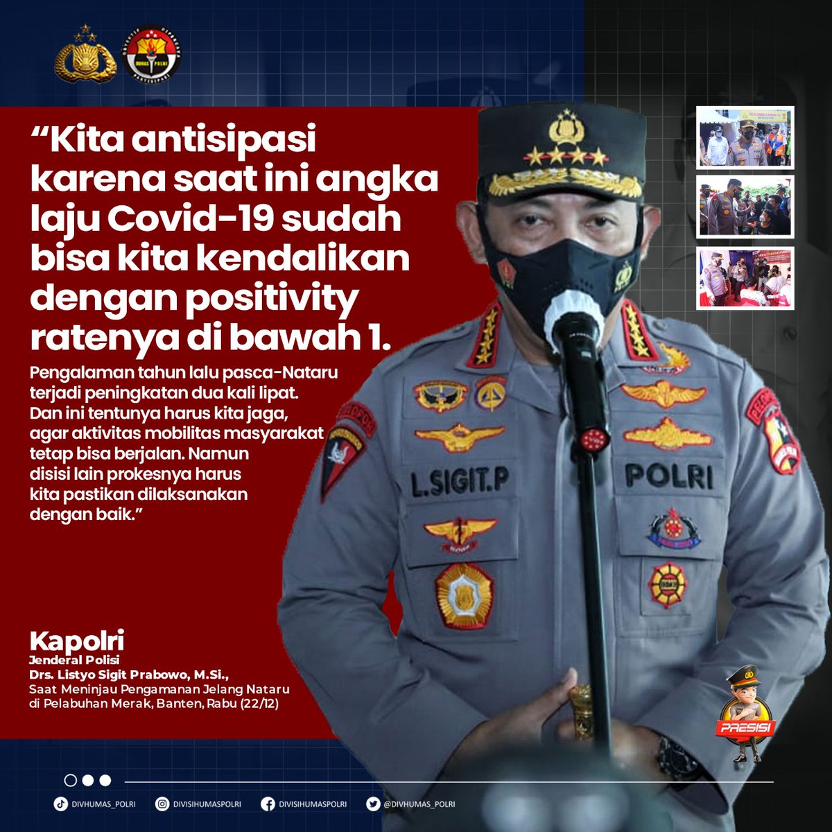 HasibuanMika's tweet photo. Yuk semangat! Jangan kendor prokesnya! Jangan ketinggalan vaksinnya! Capek kaaan harus ketakutan terus? Harus overthinking terus? Semakin kita disiplin, percepat target vaksinasi, semakin kita cepat keluar lhoo dr situasi ini 😊 #NataruWaspadaPandemi https://t.co/9gkAABiZN2