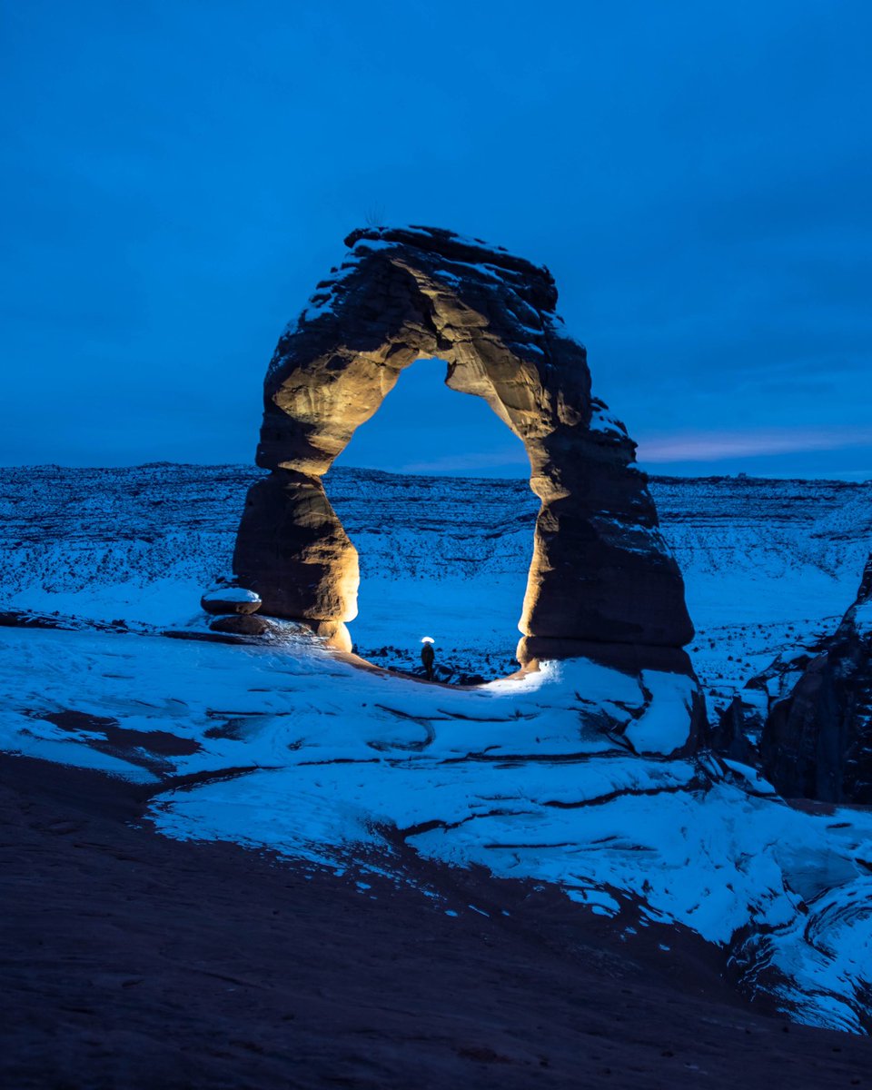 Blue hour in the desert