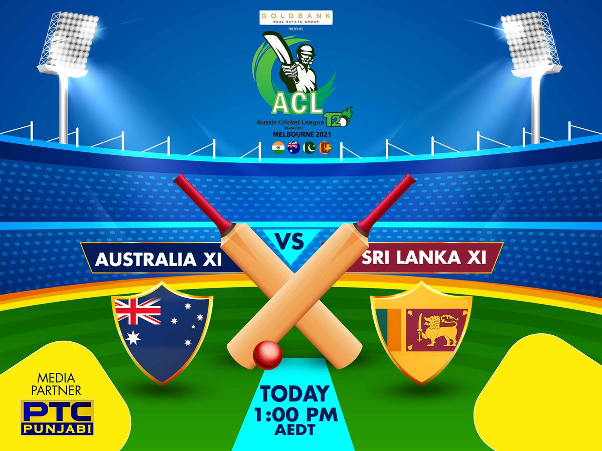 Watch match 5 'Australia v/s Sri Lanka', today from 1:00 PM (AEDT) onwards in the 'Aussie Cricket League' LIVE from Melbourne on the official youtube channel of PTC Punjabi Gold.

#acl2020 #aussiecricketleague #acl #ACL2022 #mediapartner #ptcpunjabi #ptcpunjabigold