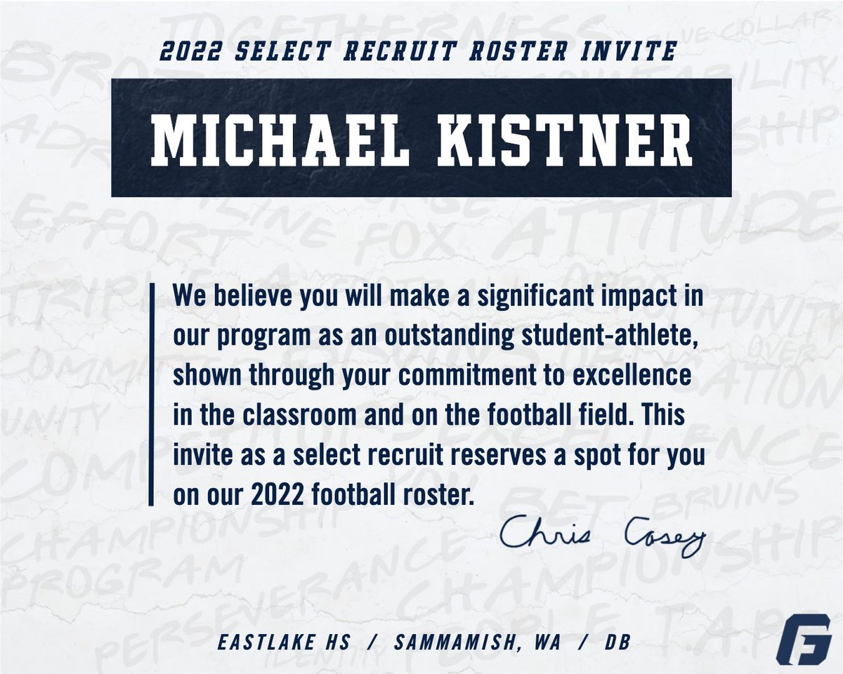 After a great talk with Coach Bates, I am blessed to receive an offer from George Fox University!                          <a href="/wolvesfb/">Eastlake Wolves Football</a> <a href="/BrandonHuffman/">Brandon Huffman</a> <a href="/NickFarman55/">Nick Farman M.S.</a> <a href="/RylandSpencer/">Ryland Spencer™</a>