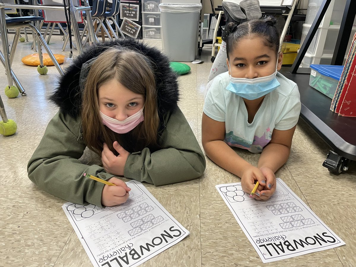 smschoen16's tweet photo. Having a blast multiplying and dividing our way through different winter themed math challenges!! @PaddyHillTweet https://t.co/FqoUx3T6pC