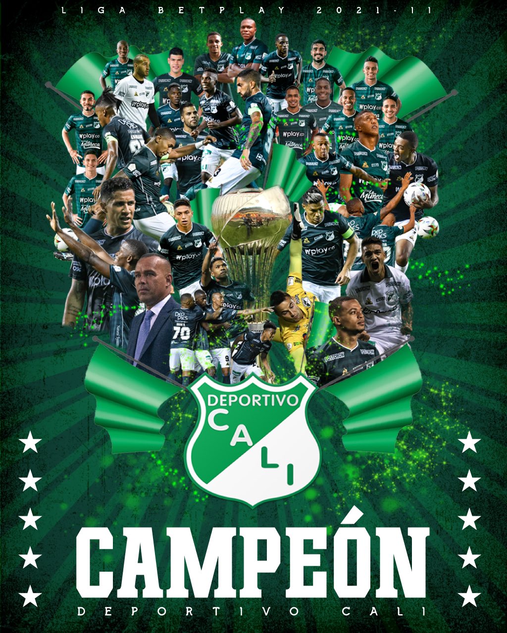 Carl Worswick on X: DEPORTIVO CALI CHAMPIONS OF COLOMBIA! FT