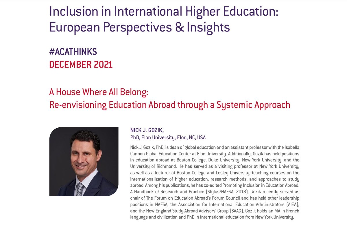 ACA - Academic Cooperation Association tweet media