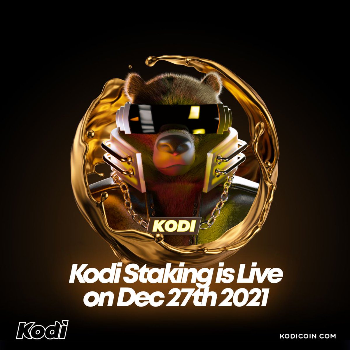 Kodi_Coin's tweet photo. Start the New Years off right with a delicious stake 😏

We're bringing our investors a way to earn even more $KODI with the launch of our staking contract 🔥

Big thanks to our partners @TeamBrewlabs 🙏

#BSC #BSCGem #cryptocurrency #NFT #NFTCommunity #stakingpool #NFTs https://t.co/hpakGvPGLa