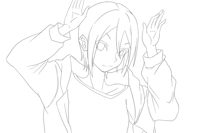 フォニイ周子 線画 