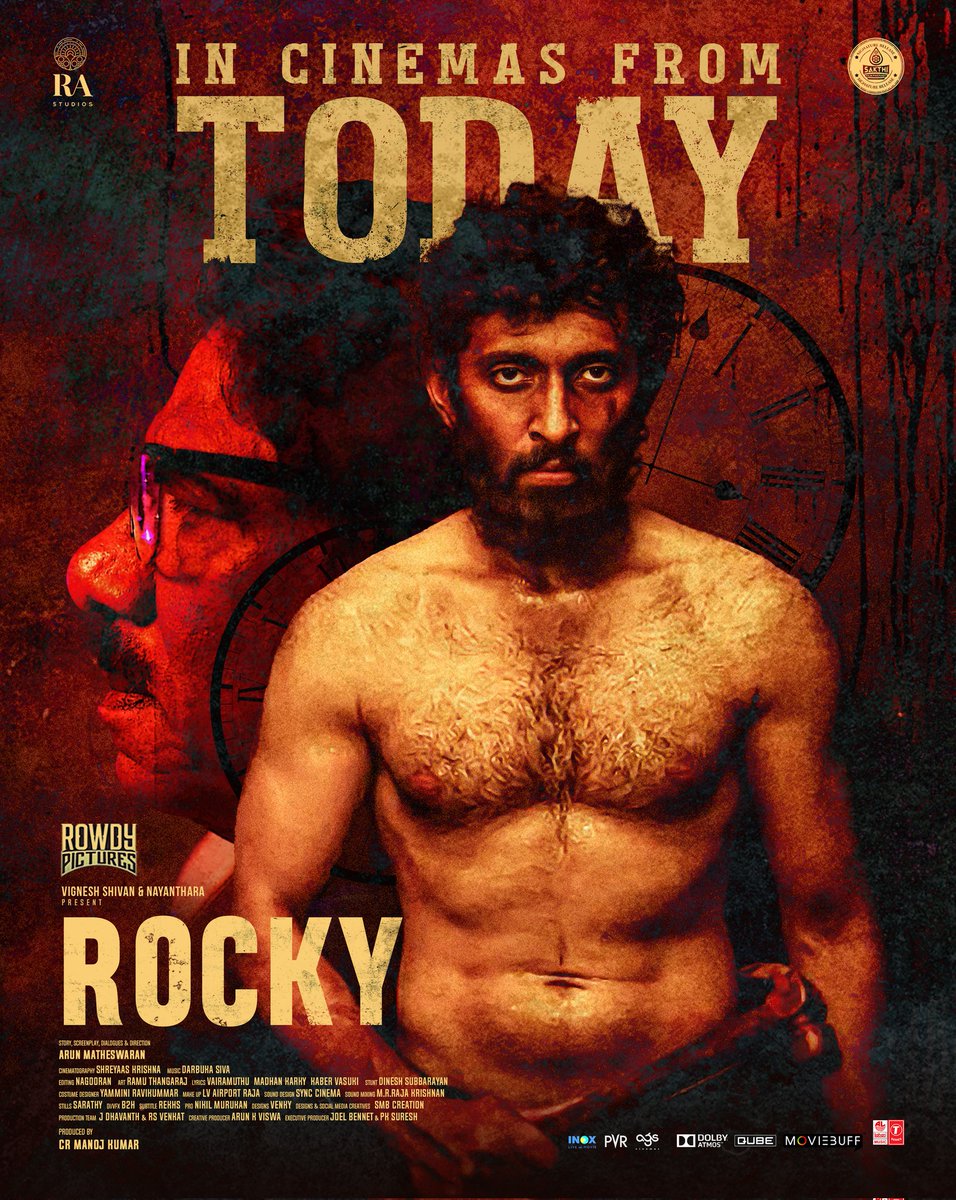 #Rocky In Cinemas From Today
Poster Design ❤️

Happy To Part Of this Project..

@iamvasanthravi #Bharathiraja  @VigneshShivN #Nayanthara @SakthiFilmFctry Release

Directed by @ArunMatheswaran
Design @smbcreation

#socialmediacreatives #posterdesign #RockyTheFilm