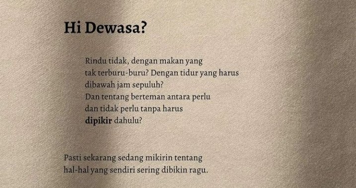 Cyarvy's tweet photo. Jujurly, aku rindu masa kecil ku. https://t.co/s1k3zhKtrF