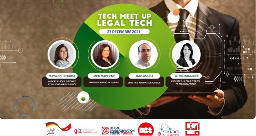 Rv ce matin à 11h à The Dot et en ligne pour le Tech Meet Up sur la thématique de «Legal in Tech»👩‍⚖️ 📖.

Venez et échangez sur les besoins, ambitions et défis actuels en terme de digitalisation dans le domaine juridique en Tunisie.💻💥

Inscrivez-vous : buff.ly/3JagYXp