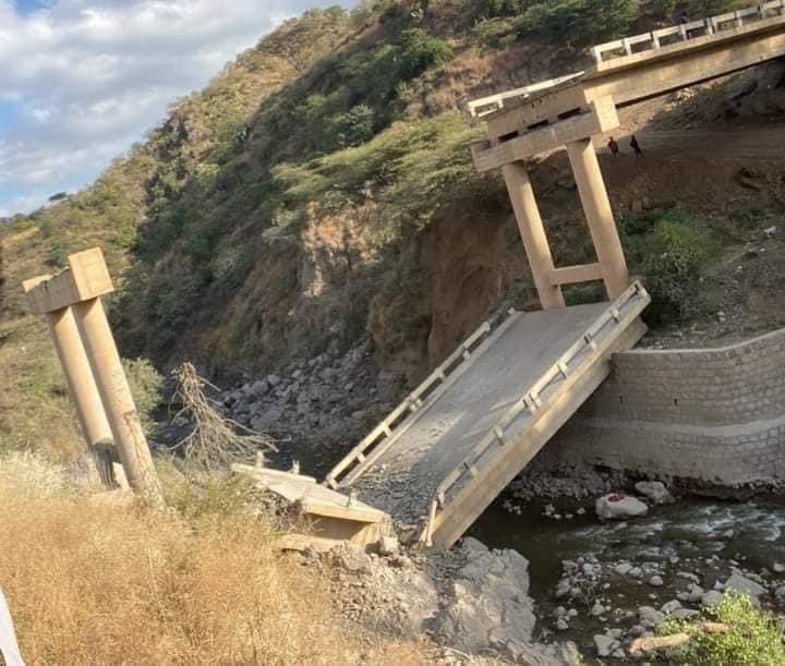 Bridges destroyed by TPLF after its defeat in Amhara and  Afar regions.