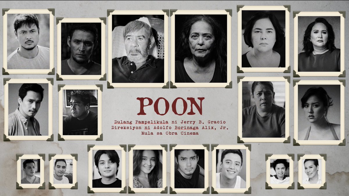 aalixjr's tweet photo. A family whose notions of faith, love, loyalty &amp; fealty will be tested when secrets and supernatural occurrences happen during Lent. 

With some of the finest actors of Philippine cinema from different generations. 

POON 
Written by @JerryGracio 
for Obra Cinema https://t.co/MOmR4lZJUV