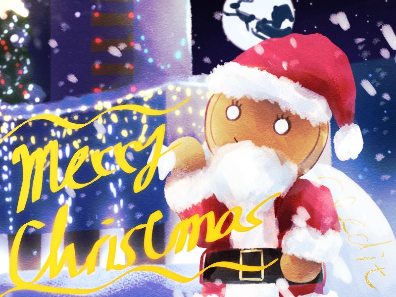 kk_musi_kk's tweet photo. ちょっと早いけど古墳マンのクリスマスファンアートです
＃落単古墳マン https://t.co/G8mog1Lli4