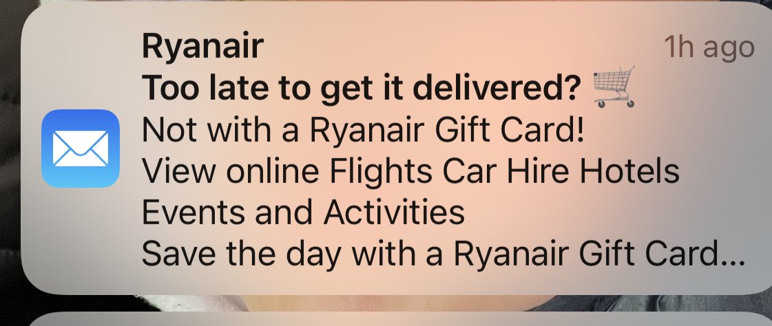 Funny RyanAir 👍🏼……. Any chance of having our £2k flights put on a gift card rather than saying bye to the money because we can’t get into the country. Why we are penalised for this god only knows 🤔 #ryanair #dailylightrobbery #kidsmissoutonchristmas #MerryChristmas #holiday