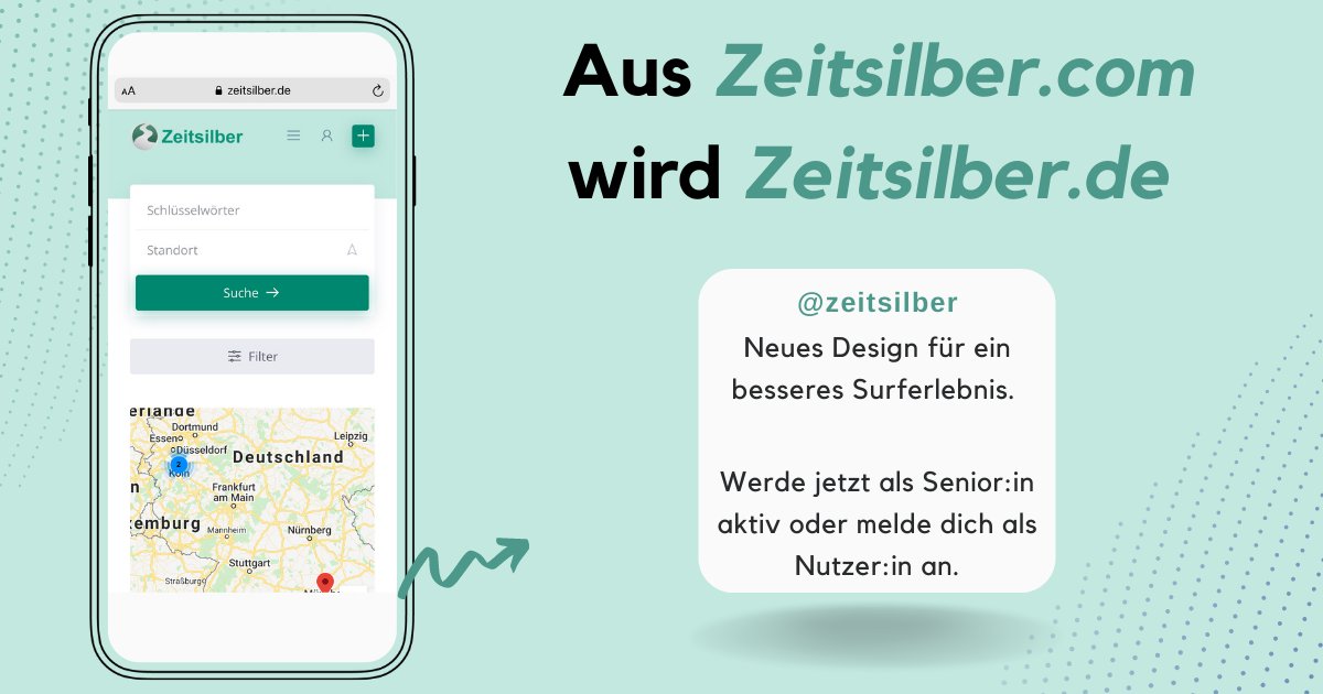 zeitsilber's tweet photo. Nachdem wir die letzten Wochen intensiv daran gearbeitet haben, ist unsere neue Website endlich live 🥳 Sie erstrahlt jetzt in einem neuen schicken Design und überzeugt mit einer einfacheren Benutzung. 

Auf was wartest du? Werde auch du Teil von Zeitsilber 😊
#relaunch #startup https://t.co/O9XiKl7etd