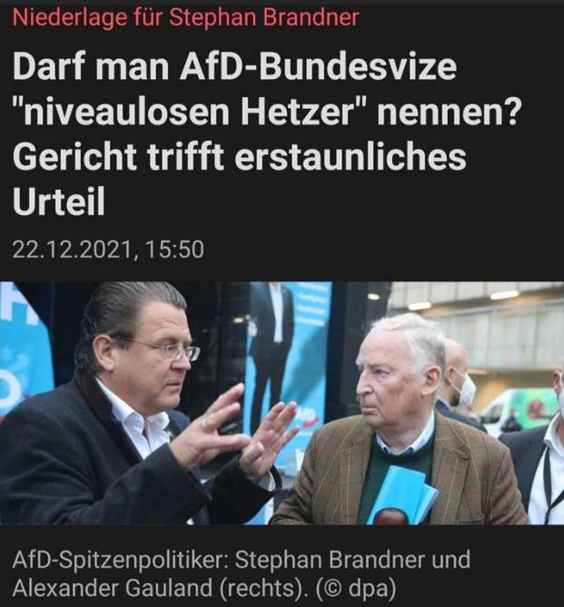 titaniumrider_'s tweet photo. @StBrandner Warum so beleidigt, du niveauloser Hetzer? Weil du es nicht geschafft hast den Jugendrichter mundtot zu machen? 

Der Rechtstaat und die Justiz hat entschieden. Also entweder du niveauloser Hetzer hast es nicht so mit Rechtstaat und demokratischen Prinzipien, der Mund zu, Hetzer! https://t.co/mVGyEbJTDE