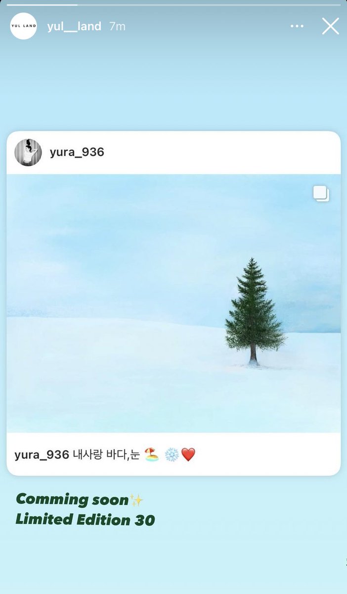 HourlyYura's tweet image. Yul__land ig story update

Coming soon ✨
Limited Edition 30

#유라 #GirlsDay #KimYura #Yura