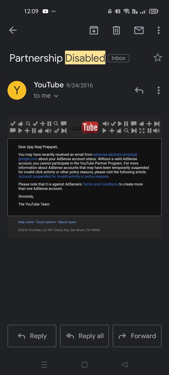 ajay141098's tweet photo. Acha kiya ye system youtube ne update kr liya h varna meri trha sabka youtube channel Barbad 😖 @YouTubeIndia @YouTubeCreators https://t.co/ahr2bKSuEJ