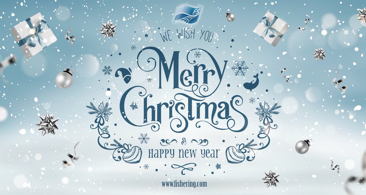 FisheringS's tweet photo. Merry Christmas &amp; Happy New Year
to all of our customers and partners all around the world!
Wishing you joy &amp; happiness through the holidays and the whole year! https://t.co/I6snhzgcz7