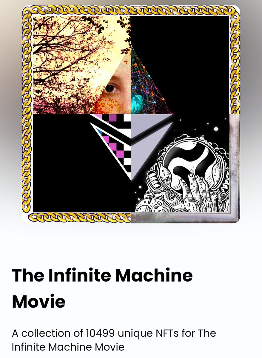 santiso_aissa's tweet photo. I and all @ETHMovie team want to thanks to all collectors, artists and nft communities to support the Infinite Machine Film project @CamiRusso @FGordillo @GianniDalerta @Tropical_Jewel
🔥✨✨✨💜📽️🎬
#WAMMA #NFTCommunity https://t.co/ymDMLzZwRq