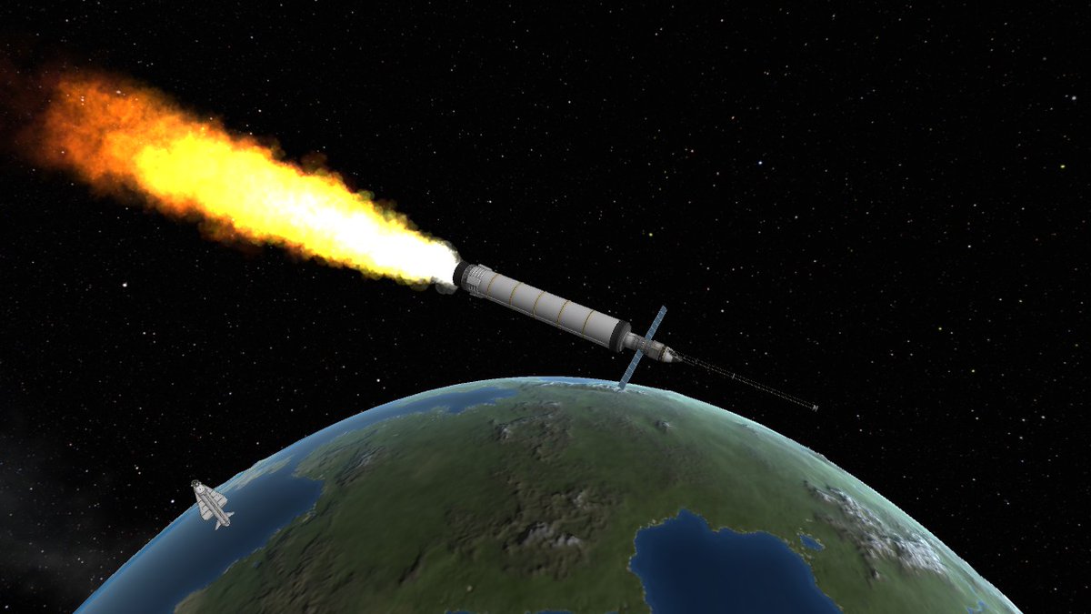 FfzYYeGCbLztIA6's tweet photo. #KSP
#打ち上げ
#Kerbal_Space_Program
ちょっと変わった機体を作ってみたくて固体燃料+有翼のローンチビークルを作りました
まぁ二段目は推力調整できる液燃エンジンの方がよかったかも? https://t.co/hC6LeqEbv7