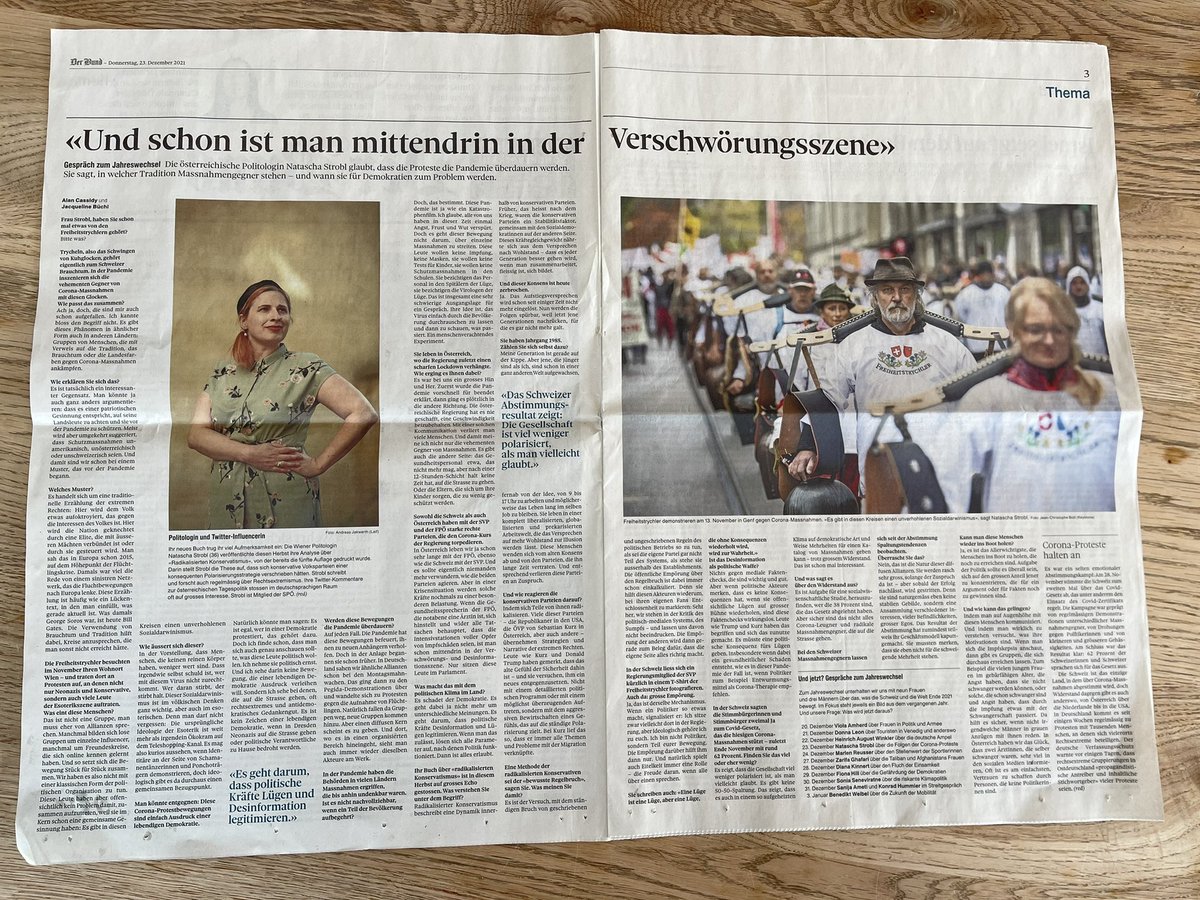 markus1105's tweet photo. Lese gerade das exzellente grosse Interview mit @Natascha_Strobl im @derbund zum Frühstück. https://t.co/GUGaOgg9FE