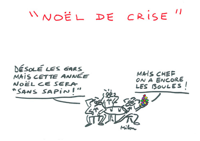 Le dessin lamineducoach du jeudi 23 décembre 2021:
" Noël de crise !!!!!!! "