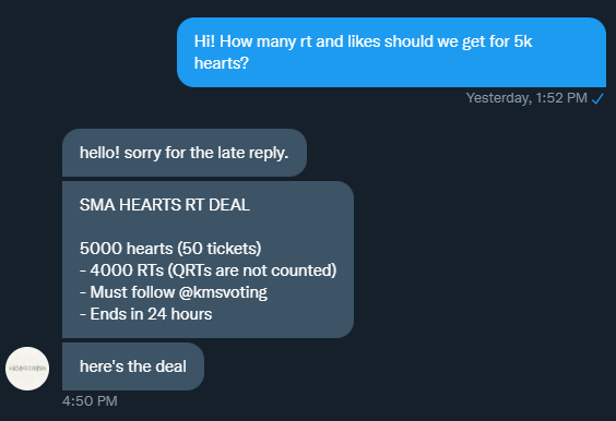EXOParallelPH's tweet photo. ‼️ SMA HEART RT DEAL ‼️

For 5,000 hearts: 

- 4000 rt's (QRTs are not counted) 
- Must follow @kmsvoting 
- ends in 24hrs 

#EXOLsVoteOnSMA #EXO @weareoneEXO https://t.co/PzdssR8Qzb