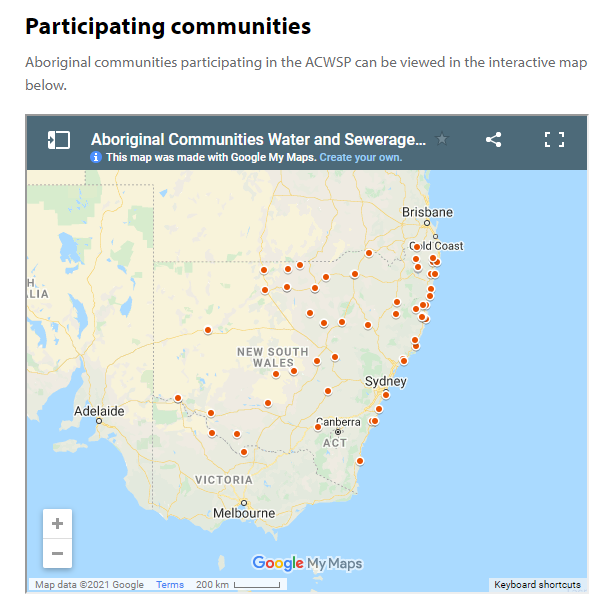 NSWDCCEEW_Water's tweet photo. The #Aboriginal Communities #Water and #Sewerage program aims to improve water supply and sewerage services in partnership with local Aboriginal communities across NSW. 

Learn more about the ACWSP: https://t.co/lf622hCMSx https://t.co/bg6RVfRwG7