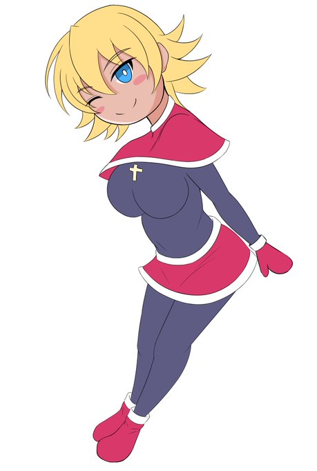 気分転換にクリスマス仕様のミニさくら描いてます 