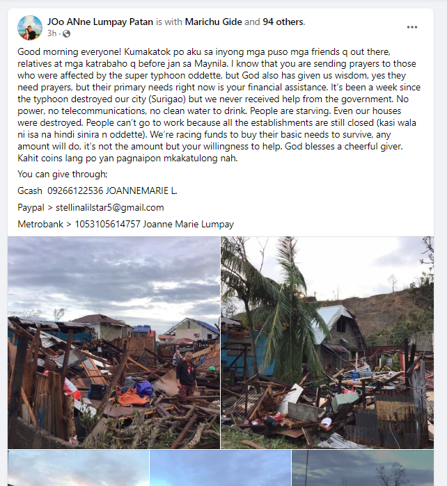 proimae's tweet image. Please donate if you can 🙏

#OdettePH #OdettePHRelief #siargaoneedshelp #SurigaoNeedsHelp