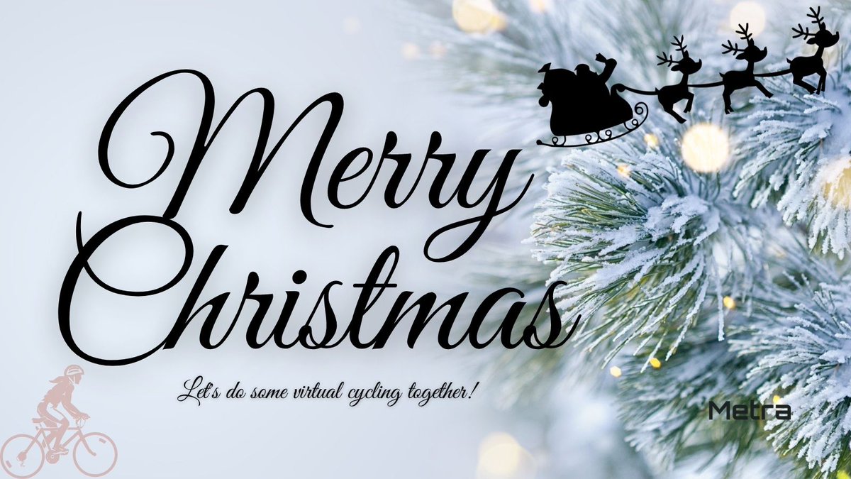 metraworldwide's tweet photo. Merry Christmas!
Let's get our virtual cycling on for Christmas together!
.
メリークリスマス!
クリスマスにも一緒にバーチャルサイクリングを盛り上げよう!
#metra #クリスマス #virtualcycle #virtualcycling #自転車 #metraworldwide https://t.co/qpxTKYXTYk