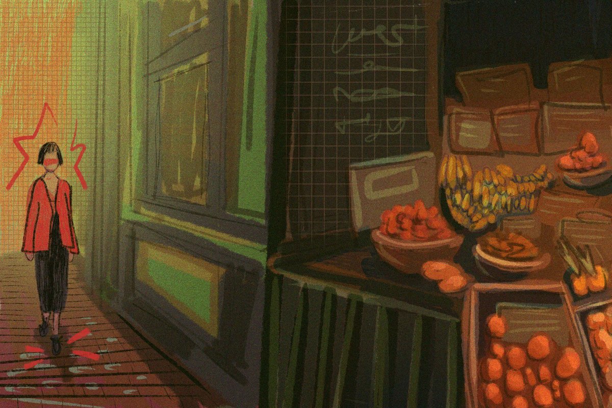 microshaz's tweet photo. film still from amelie (2001), done in procreate pocket wit my finger. still one of my fav digital pieces i’ve done https://t.co/Xh3AGXl4j7