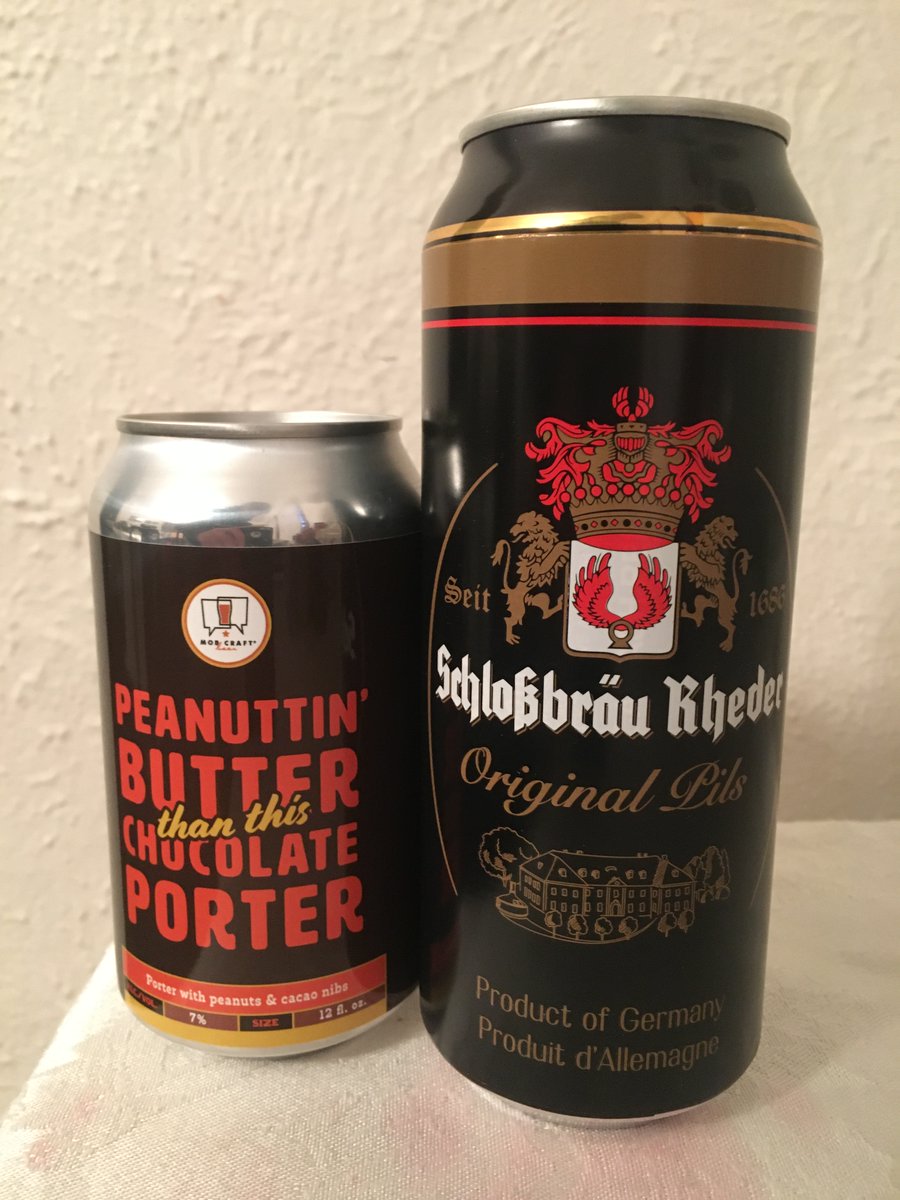 Beer Advent Calendar 22: 
Costco: Original Pils, Scholßbräu Rheder, Privatbrauerei Egerer. 4.7% 5th from them. Nice hoppy pils.
Mob Craft: Peanuttin’ Better than this Chocolate Porter 7%. Not a favorite style of mine, but this went easy on the peanut butter and wasn’t too sweet.