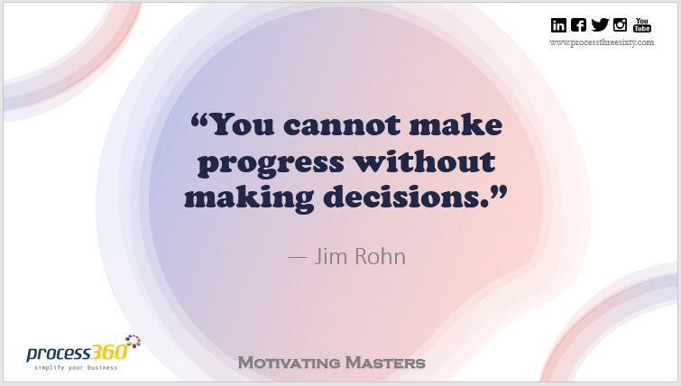 _process360's tweet image. “You cannot make progress without making decisions.”— Jim Rohn

#process360 #MotivatingMasters #DecisionMaking