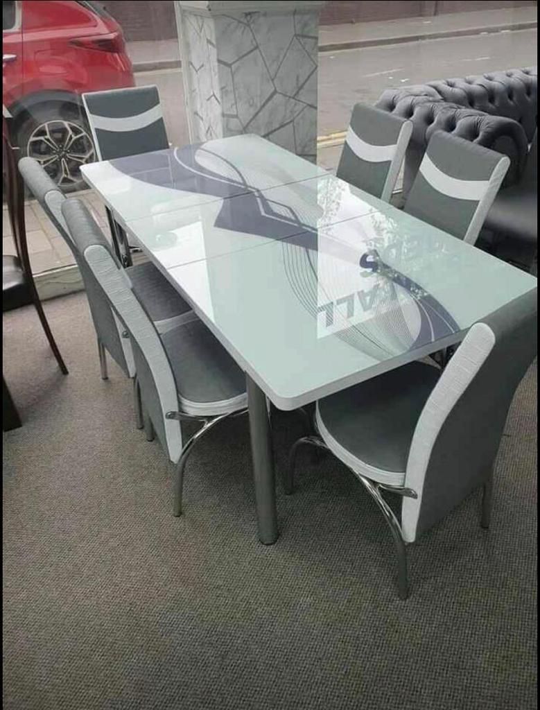 Beautiful Dining with 4&amp;6 chairs