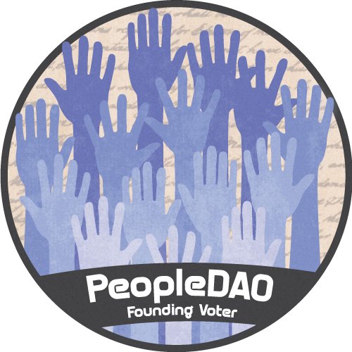 The_PeopleDAO's tweet photo. We have proposed gifting a POAP to @The_PeopleDAO founding voters. Please consider voting Yes! 

We are also working on a POAP that newer members will be eligible for. More details about that in the coming week probably. 

https://t.co/WDFct6muV7 https://t.co/GygwDXm8tt